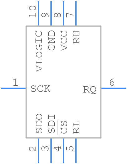 ISL23415TFRUZ-T7A - Renesas Electronics - PCB symbol