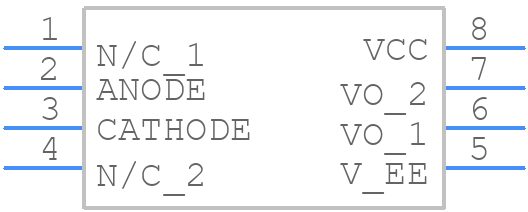 HCPL-3180-000E - Avago Technologies - PCB symbol