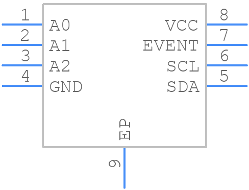 MAX6604AATA+T - Analog Devices - PCB symbol
