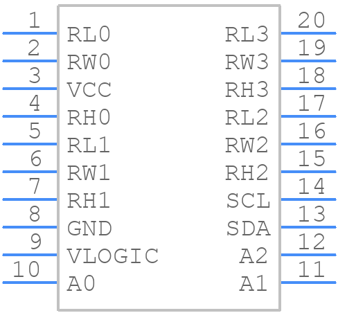 ISL23345TFVZ - Renesas Electronics - PCB symbol