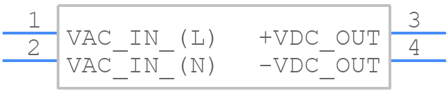 RAC20-05SN - RECOM Power - PCB symbol