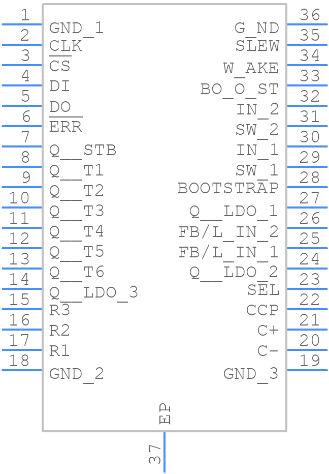 TLE6368G2AUMA1 - Infineon - PCB symbol