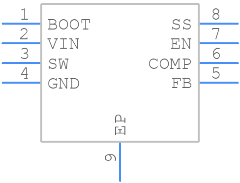 RT7257BHZSP - RICHTEK - PCB symbol