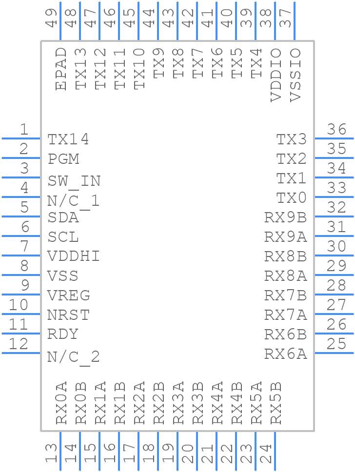 IQS550-BL-QNR - Azoteq - PCB symbol