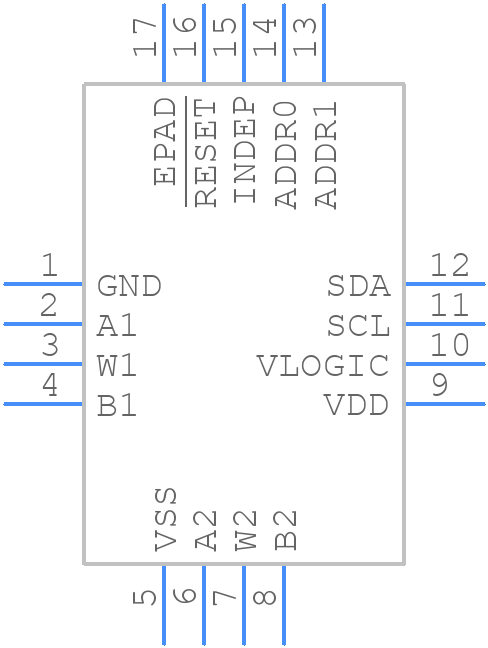 AD5122AWBCPZ10-RL7 - Analog Devices - PCB symbol