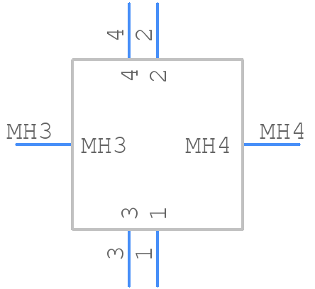 43860-0006 - Molex - PCB symbol