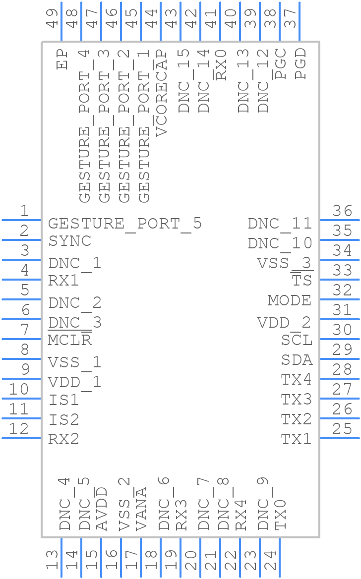 MGC3140-I/MV - Microchip - PCB symbol