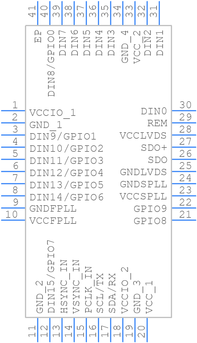 MAX9257AGTL/V+T - Analog Devices - PCB symbol