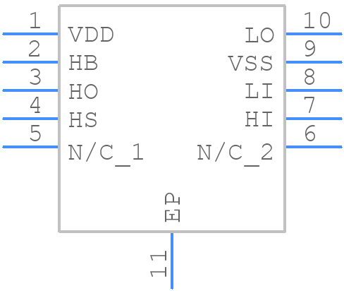 UCC27212DPRT - Texas Instruments - PCB symbol
