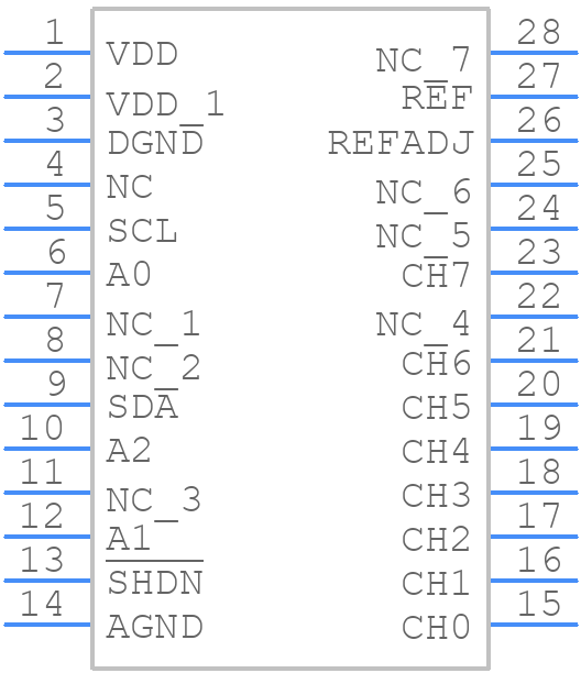 MAX127BCAI+ - Analog Devices - PCB symbol