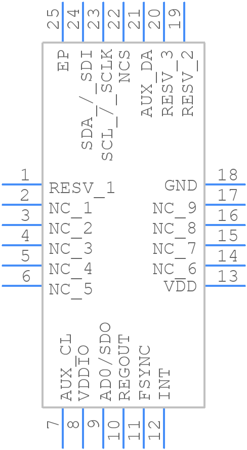 MPU-9255 - TDK - PCB symbol