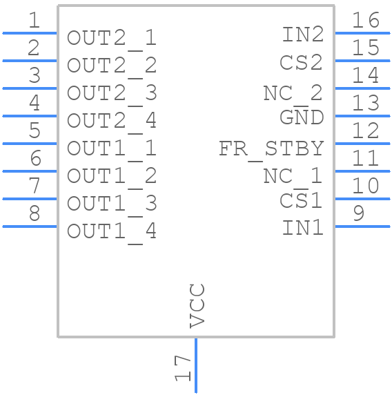 VND5T016ASPTR-E - STMicroelectronics - PCB symbol