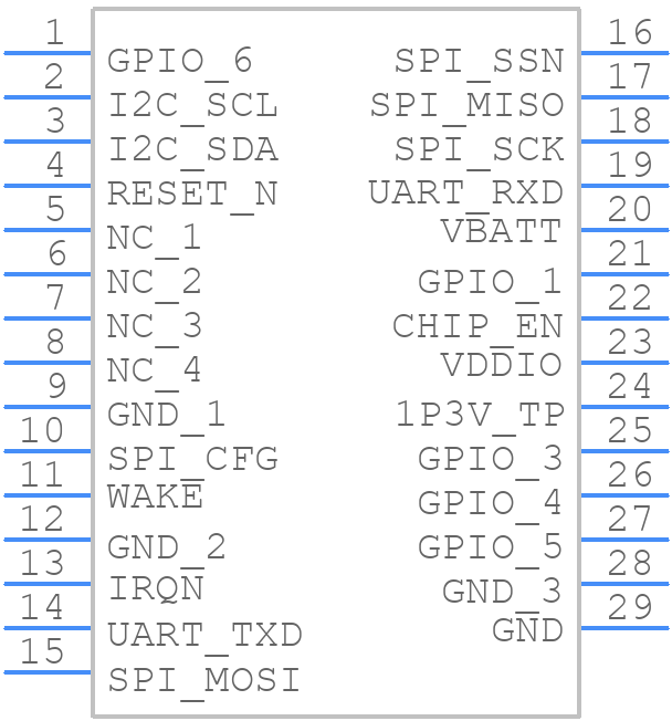 ATWINC1500-MR210PB1140 - Microchip - PCB symbol