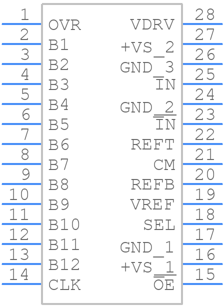 ADS805E/1K - Texas Instruments - PCB symbol