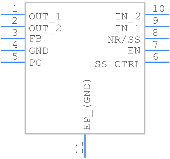 TPS7A9201DSKR - Texas Instruments - PCB symbol