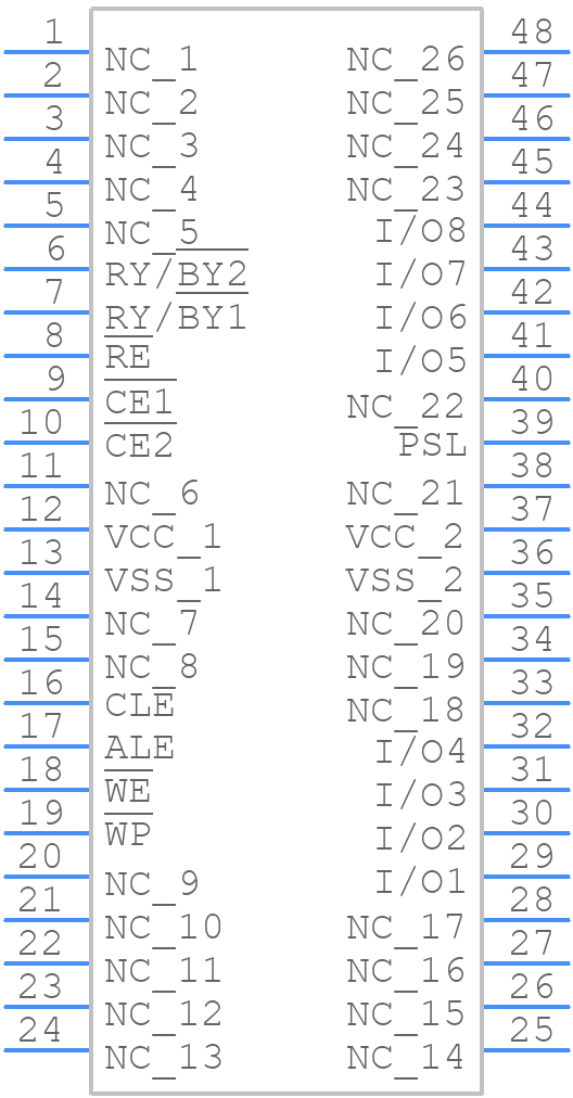 TH58NVG5S0FTA20 - Toshiba - PCB symbol