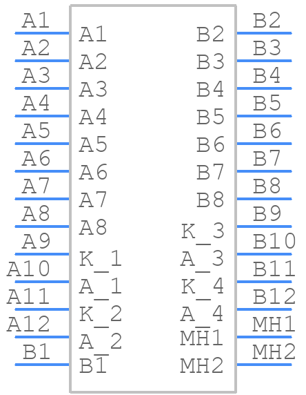 DS1129-04-S8B0P-X - Connfly - PCB symbol