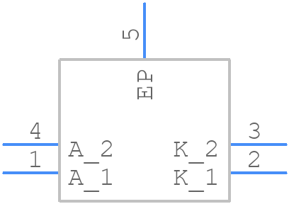 MLEBLU-A1-0000-000T01 - CREE LED - PCB symbol