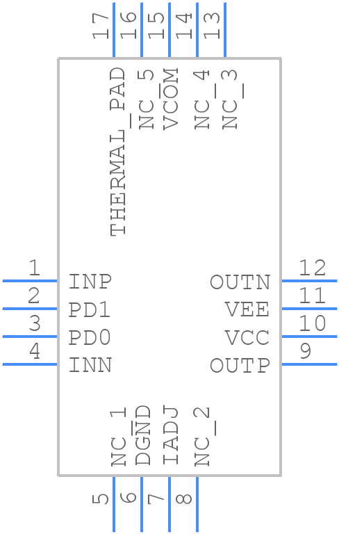 AD8390AACPZ-R7 - Analog Devices - PCB symbol