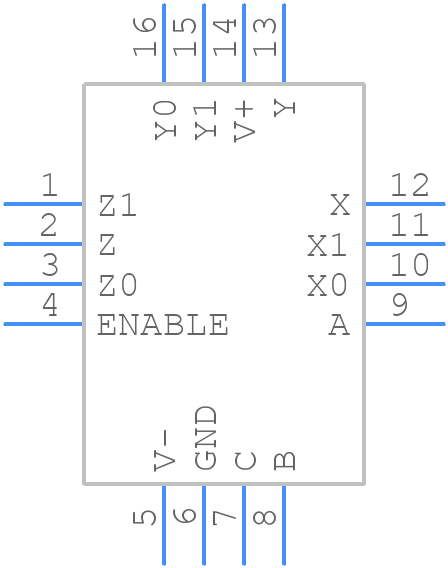 DG4053EEN-T1-GE4 - Vishay - PCB symbol