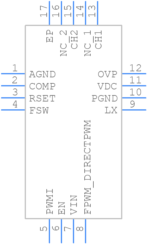 ISL97682IRTZEVALZ - Renesas Electronics - PCB symbol