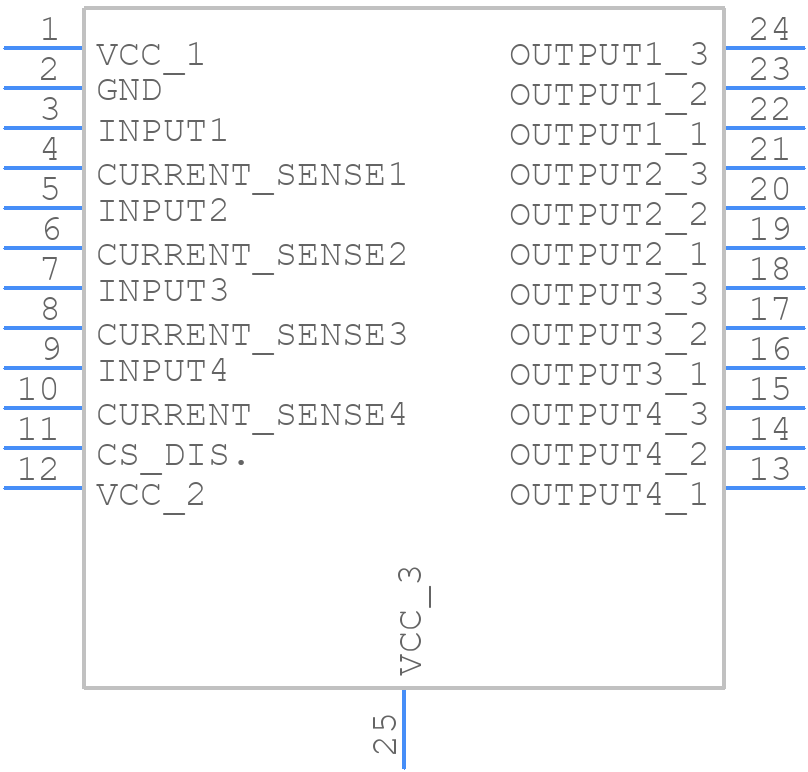 VNQ5027AKTR-E - STMicroelectronics - PCB symbol