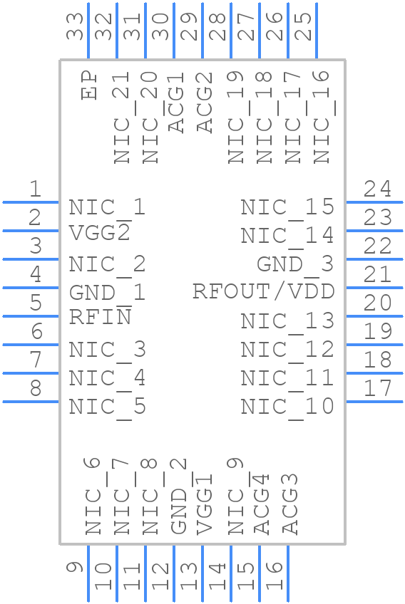 HMC637ALP5E - Analog Devices - PCB symbol