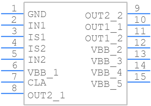 BTS5242-2L - Infineon - PCB symbol