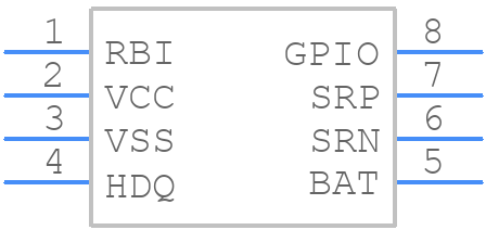 BQ26220PWG4 - Texas Instruments - PCB symbol