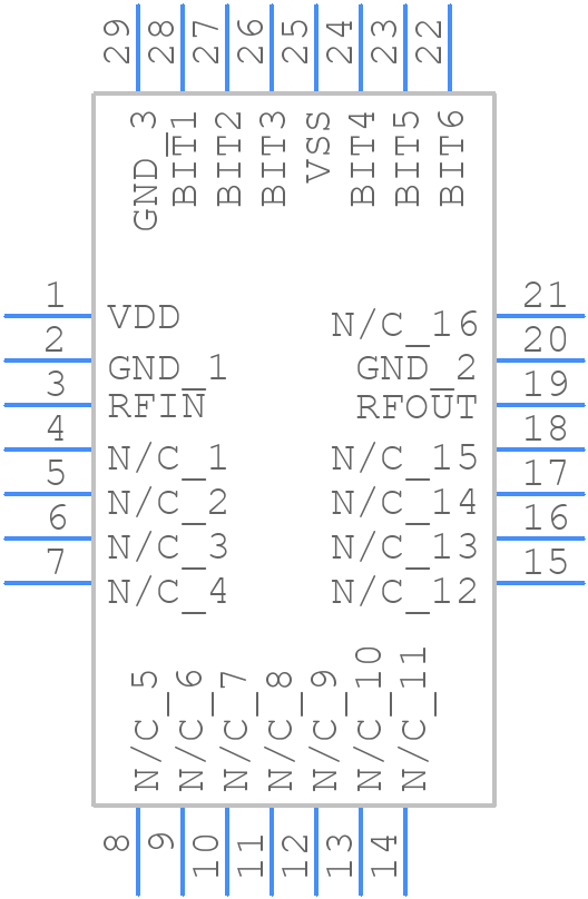 HMC647ALP6ETR - Analog Devices - PCB symbol