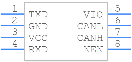 TLE7250GVIOXUMA2 - Infineon - PCB symbol