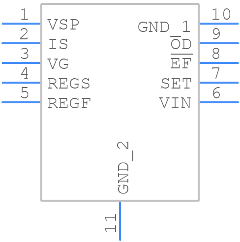 XTR111AIDGQTG4 - Texas Instruments - PCB symbol