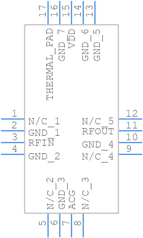 HMC372LP3E - Analog Devices - PCB symbol