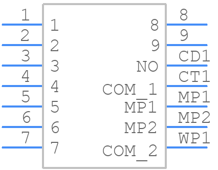 FPS009-3001-BL - Yamaichi - PCB symbol