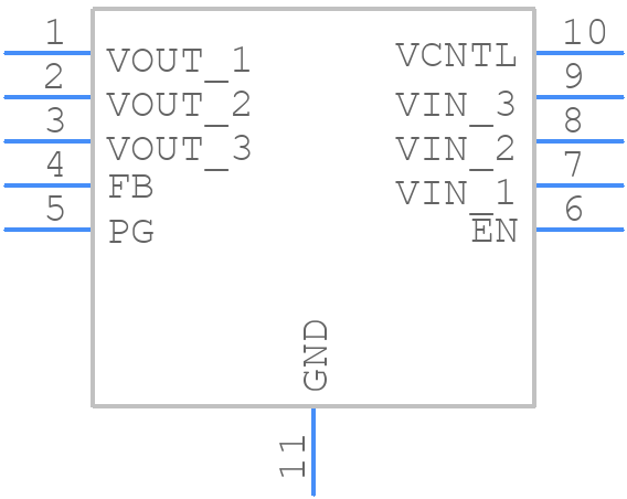 AP7176BFN-7 - Diodes Incorporated - PCB symbol
