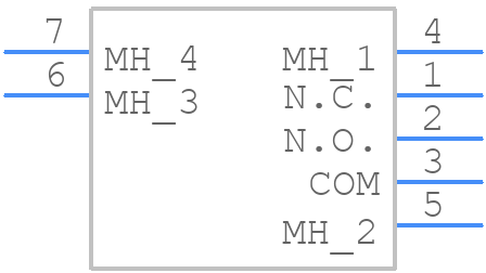 SK12BG13 - NKK Switches - PCB symbol