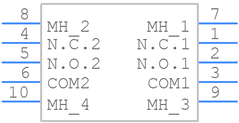 SK22BG13 - NKK Switches - PCB symbol