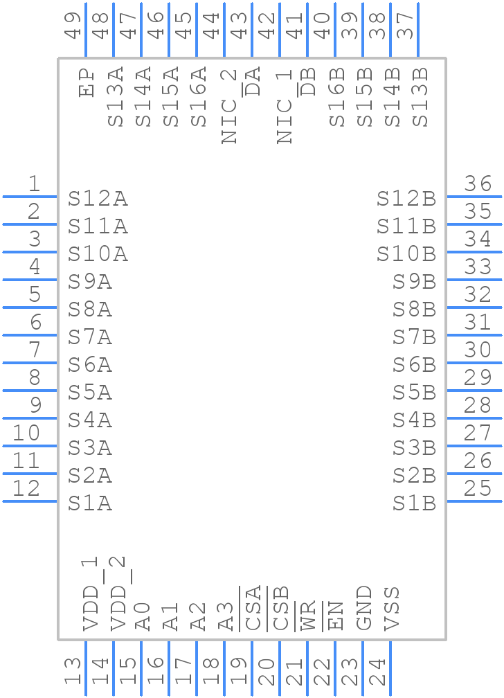 ADG726BCPZ - Analog Devices - PCB symbol