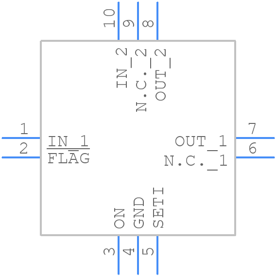 MAX4995AFAVB+T - Analog Devices - PCB symbol