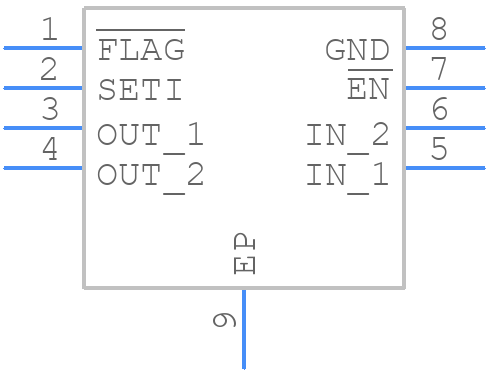 MAX14575ALETA+T - Analog Devices - PCB symbol