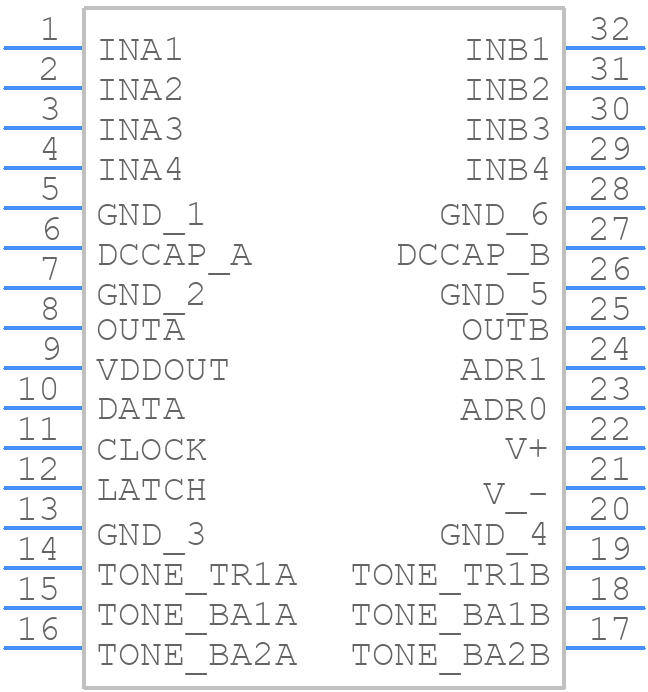 NJW1194V-TE1 - New Japan Radio - PCB symbol