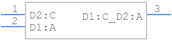 DA204UT106 - ROHM Semiconductor - PCB symbol