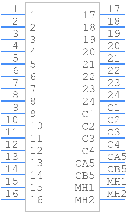 74320-3004 - Molex - PCB symbol