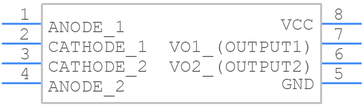 TLP2160 - Toshiba - PCB symbol