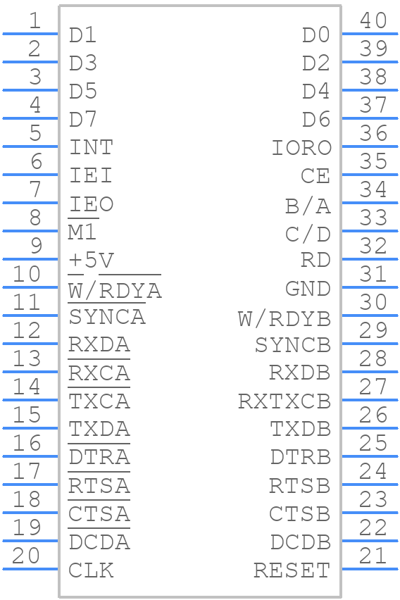 Z84C4010PEG - LITTELFUSE - PCB symbol