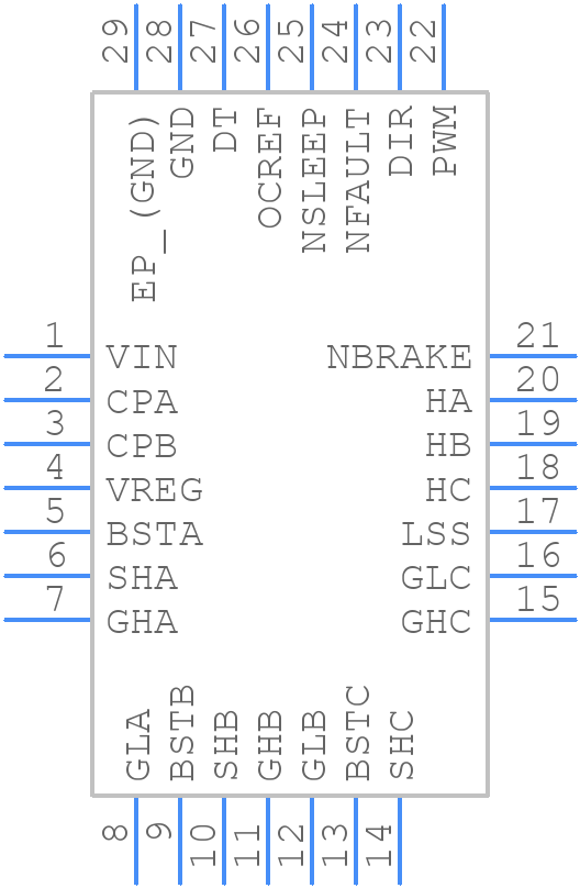 MP6532GR-P - Monolithic Power Systems (MPS) - PCB symbol