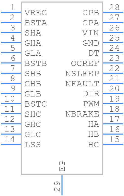 MP6532GF - Monolithic Power Systems (MPS) - PCB symbol