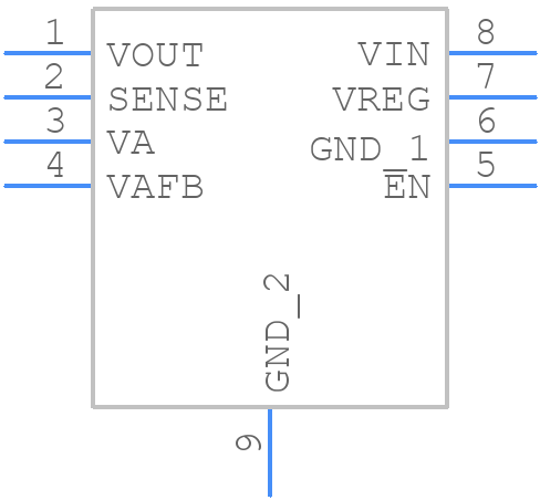 ADP7183ACPZN1.0-R7 - Analog Devices - PCB symbol
