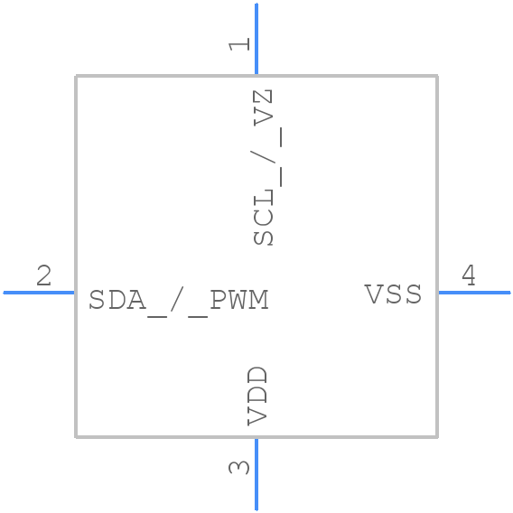 MLX90614ESF-BCF-000-TU - Melexis - PCB symbol