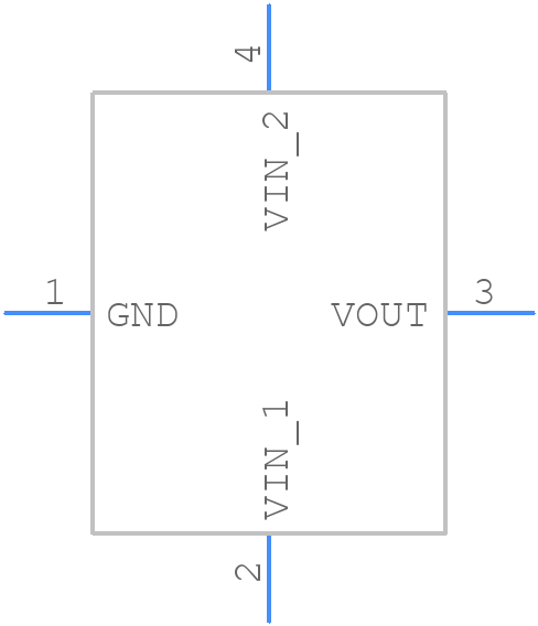 LDK320ADU33R - STMicroelectronics - PCB symbol